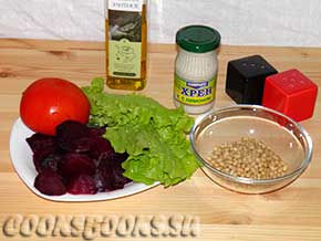 Салат из свеклы фото рецепт