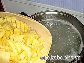 Грибной суп с фрикадельками. картофель,фото