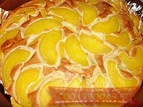 Персиковый пирог,фото