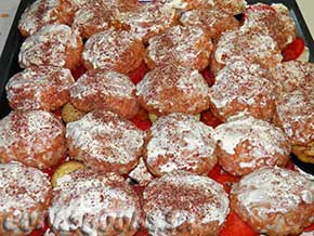 Мясные тефтели с баклажанами и помидорами рецепт
