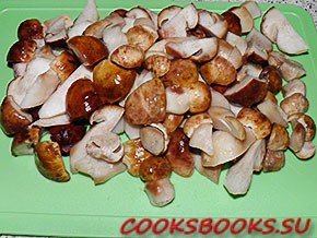 Белые грибы с картофелем в горшочке